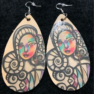 Hand Painted Customized Earring Small and Large